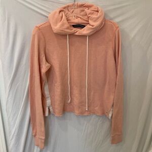Abercrombie & Fitch Light pink/ peach Crop Hoodie small